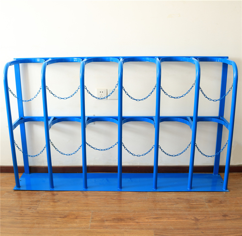 氧气瓶乙炔瓶固定架钢瓶支架放置架子钢瓶固定架存放架防倾倒装置