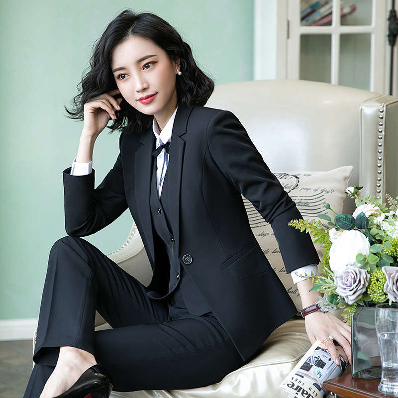 2022新款ol通勤职业装女管理员酒店前台工作服正装外套西装女