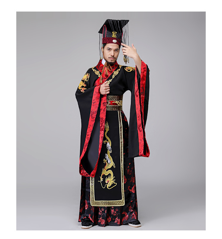 影视古装秦始皇同款古装皇帝服大王服剧组群演服影楼写真服演出服