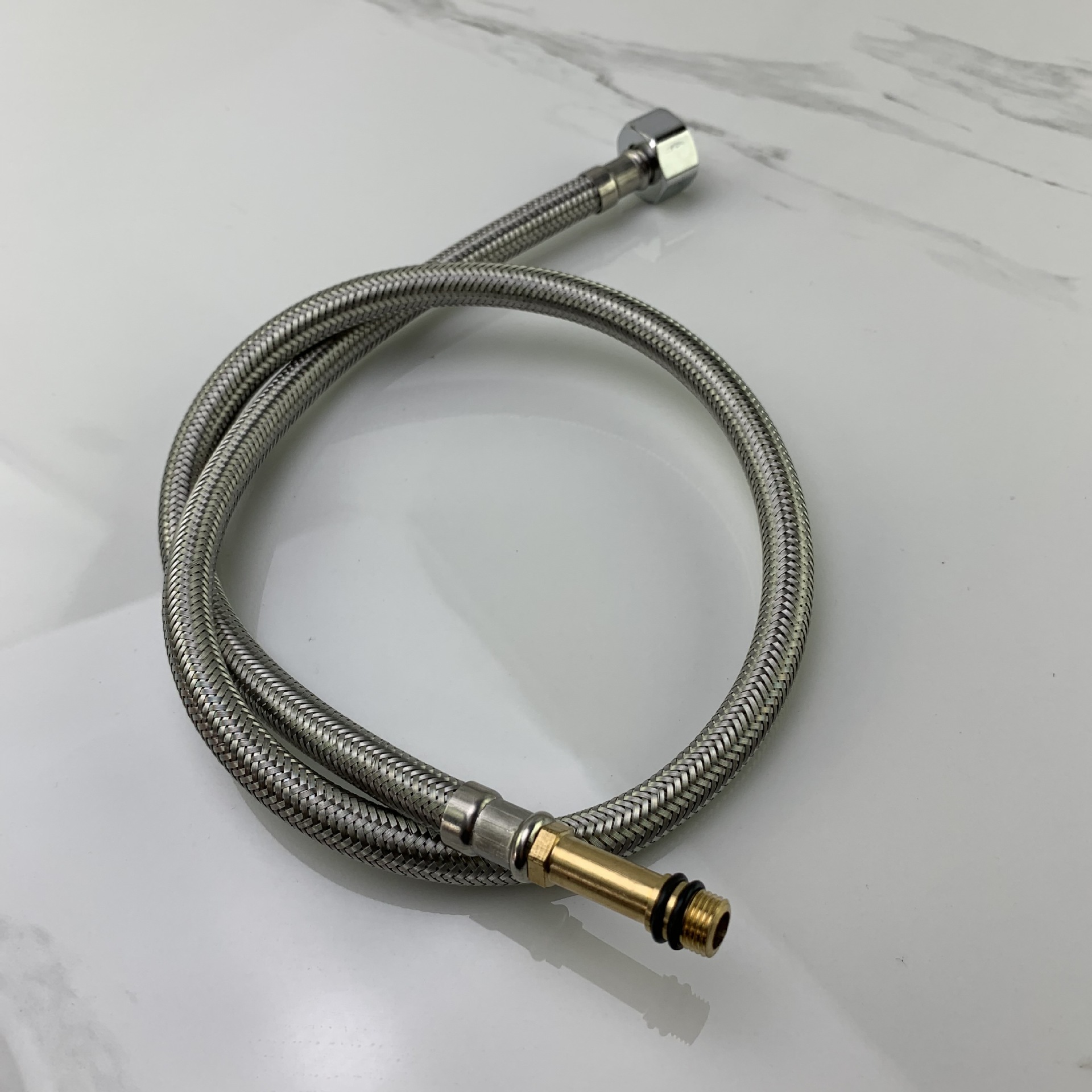 厂家批发不锈钢尖头软管 4分防爆金属编织管冷热水龙头进水管