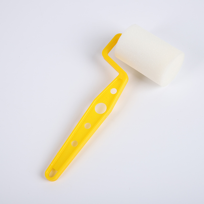 批发白色单头插4寸7寸拉毛油漆滚筒刷头弹性涂料海绵拉花滚刷芯