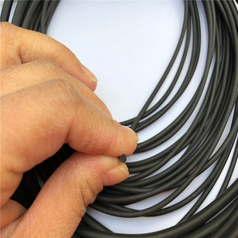 fkm氟橡胶圆条 fpm氟胶o型密封条 黑色耐高温耐腐蚀耐磨圆条13mm