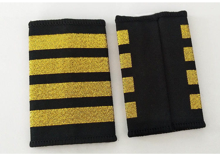 可来图定制保安肩章金属星肩章保安制服配件物业礼宾礼仪表演肩章