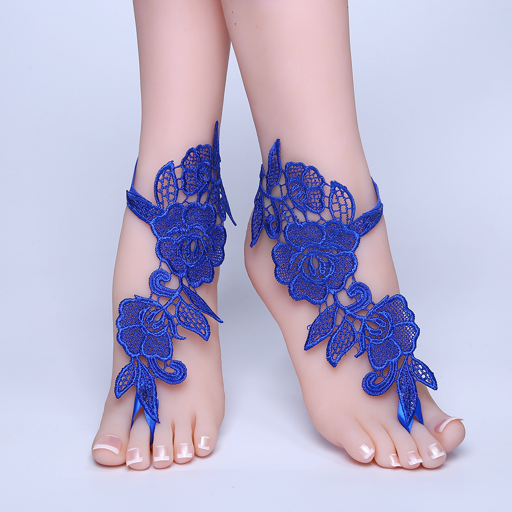 新款 欧美跨境饰品 沙滩连指脚饰 欧美新娘脚链 亚马逊热卖 厂家