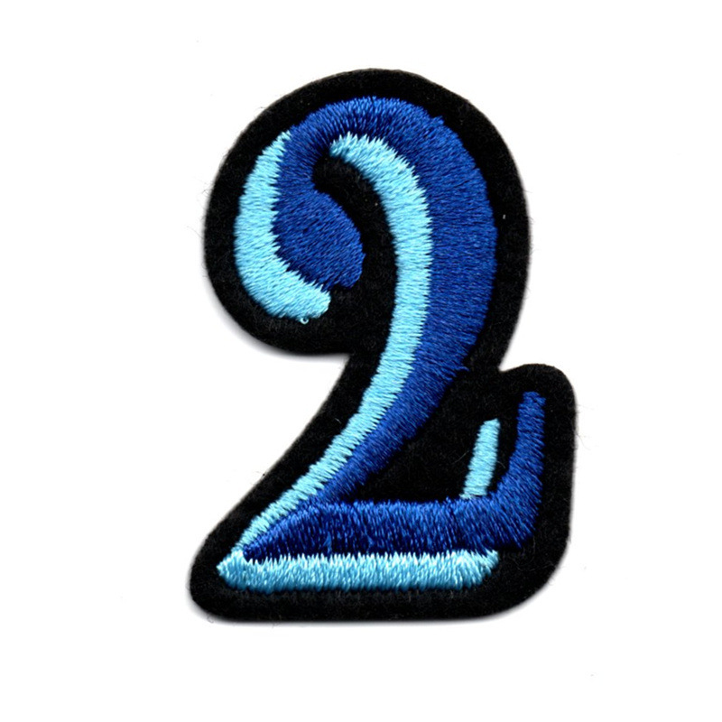 电脑绣花布贴批发 1-10数字球服号码标记号标服装辅料刺绣补丁
