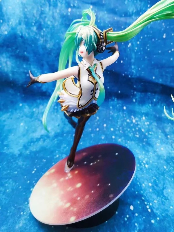 动漫手办批发 miku 初音 压泡面 黑星红白ver. 盒装摆件 模型手办