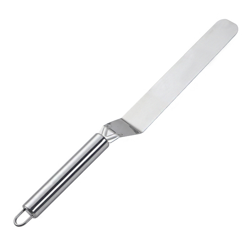 Kitchen Gadget Stainless Steel Butter Knife Cake Straight Pie Knife Cream Scraper Butter Spatula Baking Tool