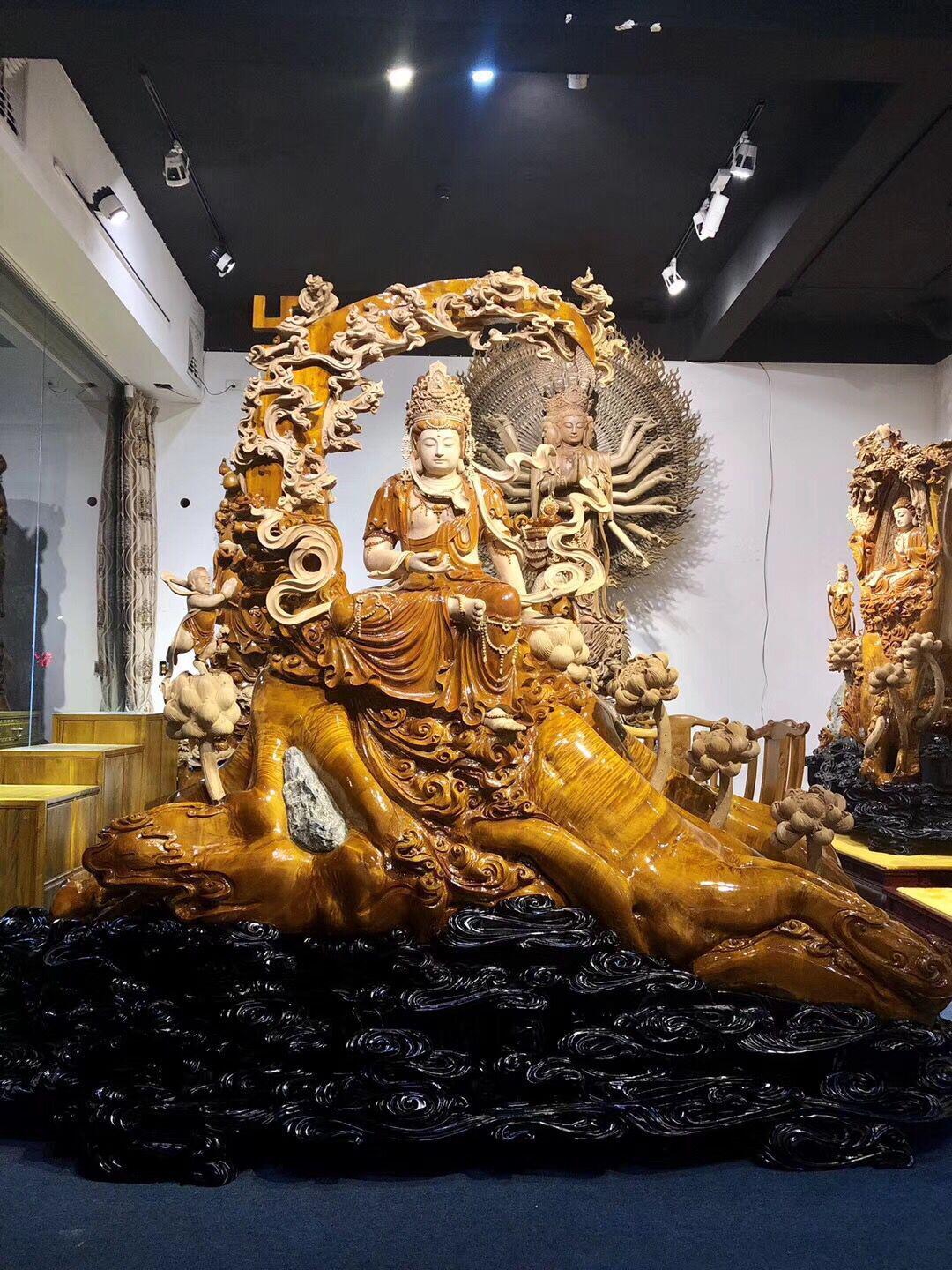 金丝楠木根雕摆件大型乌木雕原木树根工艺品客厅玄关崖柏根雕摆件