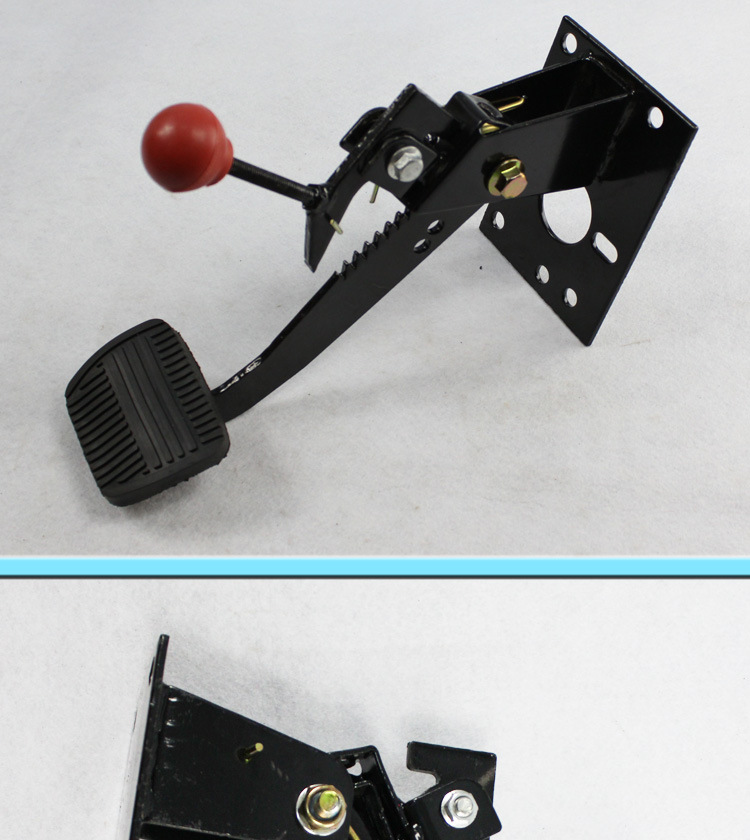 电动四轮车刹车踏板 摩托三轮车脚刹带手刹 液压制动总泵支架