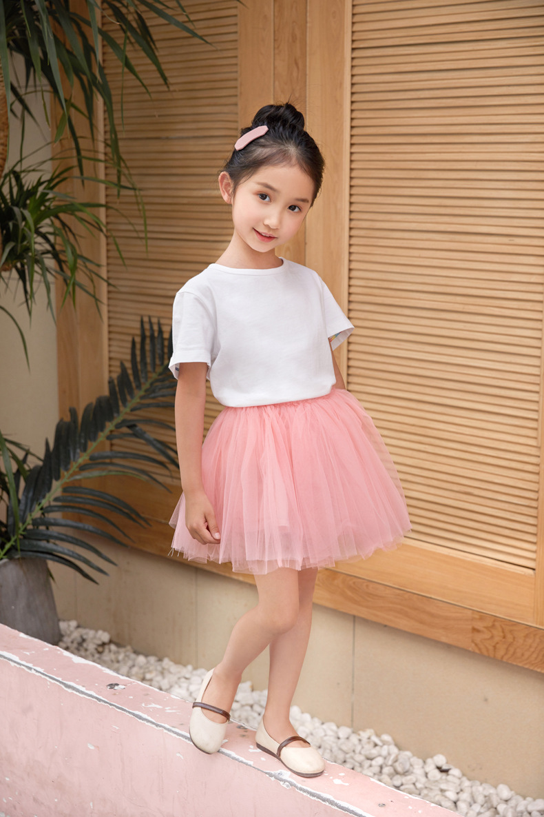 儿童网纱裙中大童公主裙女童半身裙亲子装短裙宝宝母女蓬蓬裙春夏