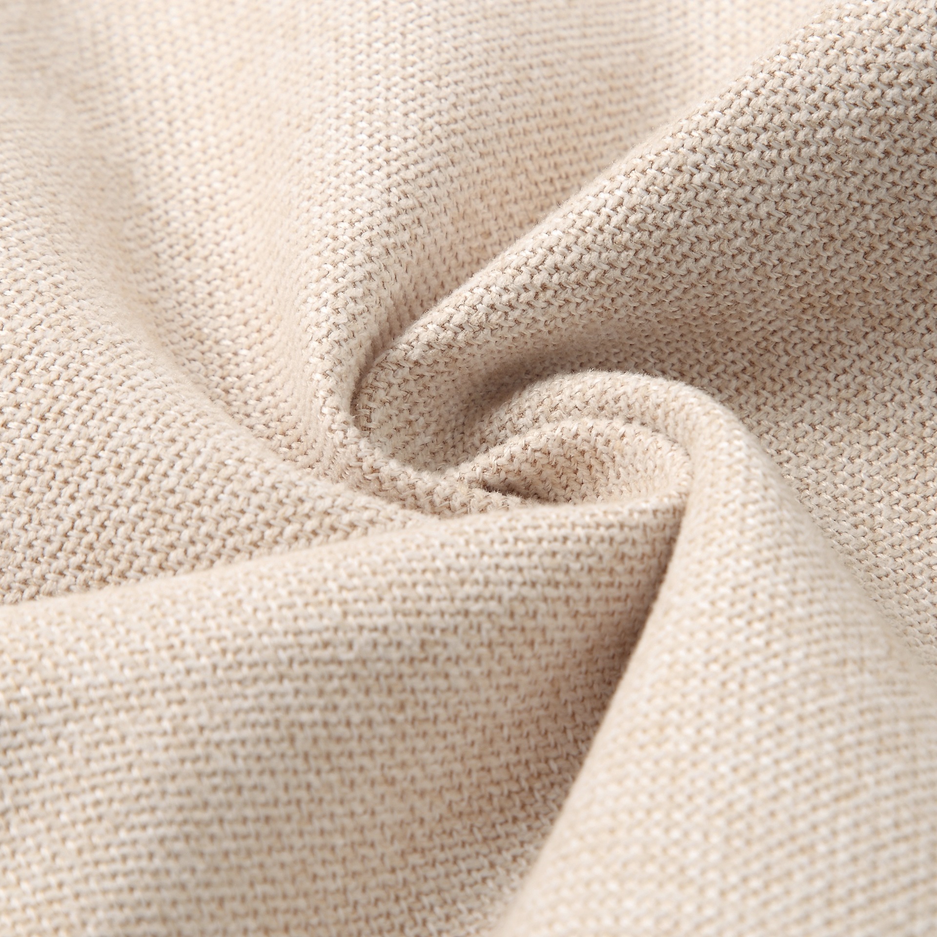 厂家直销涤纶棉麻面料 细麻沙发布料 抱枕桌椅坐垫窗帘布料批发