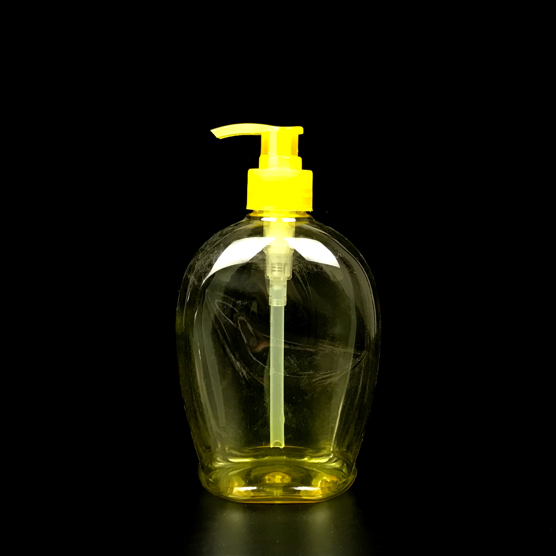 现货供应塑料透明洗手液瓶子 500ml带压泵洗手液洗洁精瓶子量大优