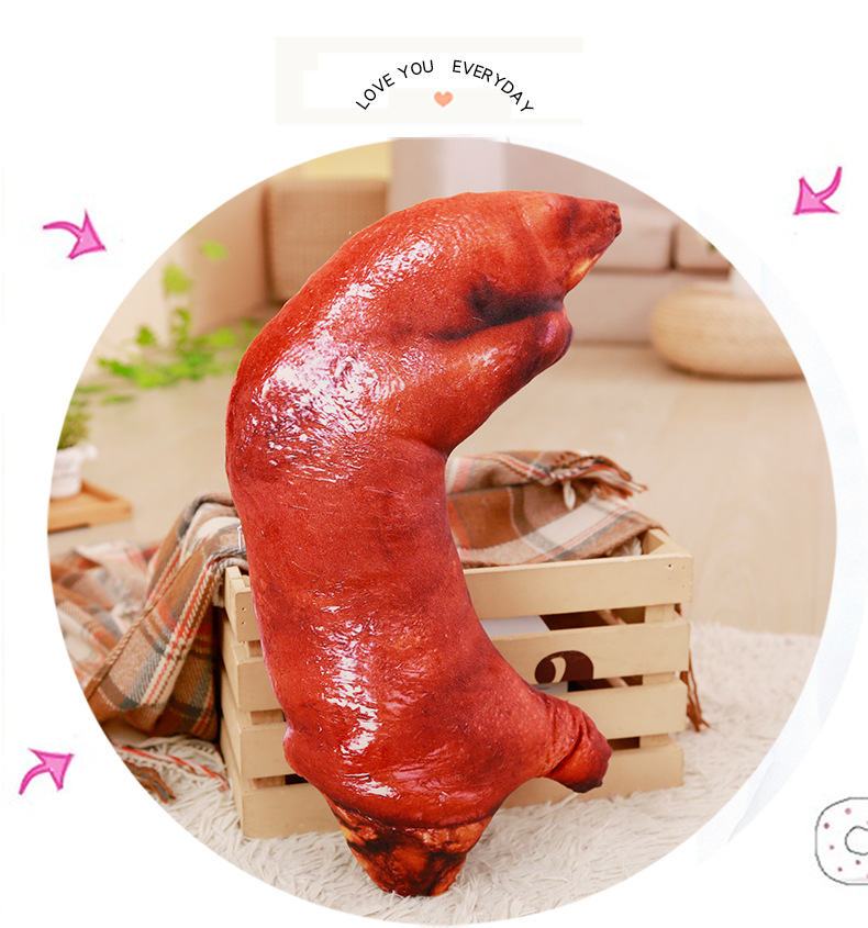 仿真猪蹄抱枕猪脚咸猪手毛绒玩具靠垫枕头搞怪情人节生日礼物女生