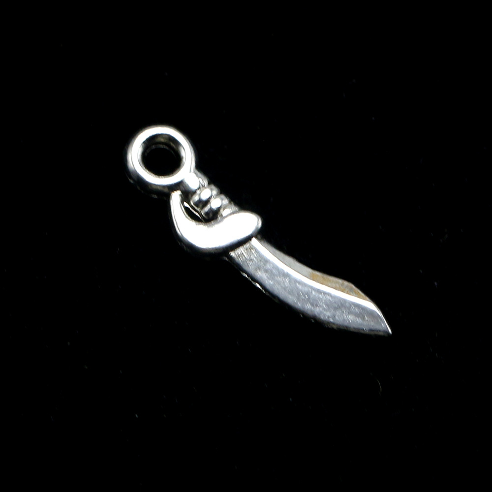 速卖通爆款 zakka时尚合金小刀项链吊坠配件 diy饰品配件厂家批发