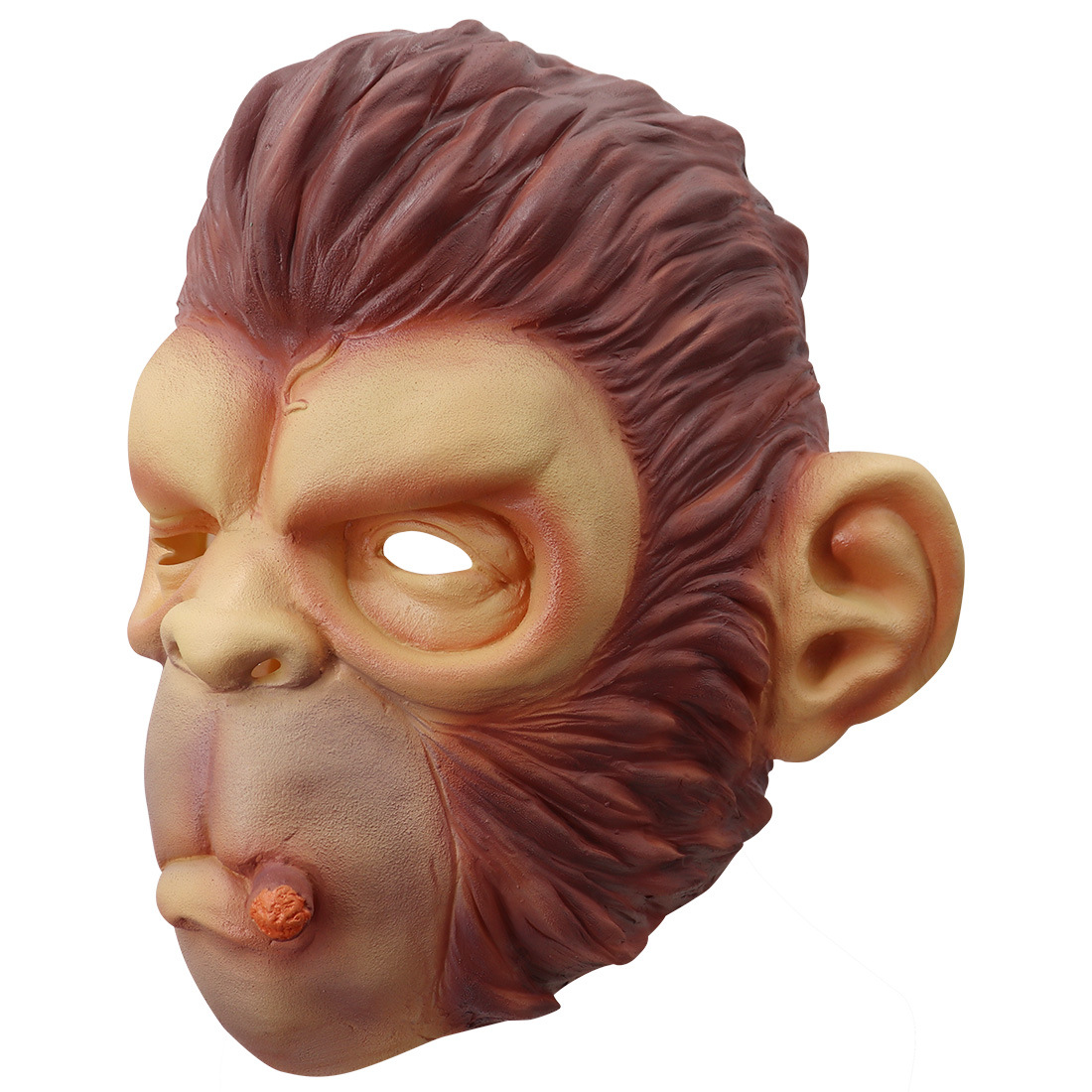 动物头套 猴子面具 吸烟猴头乳胶面罩 万圣节道具批发厂家直销