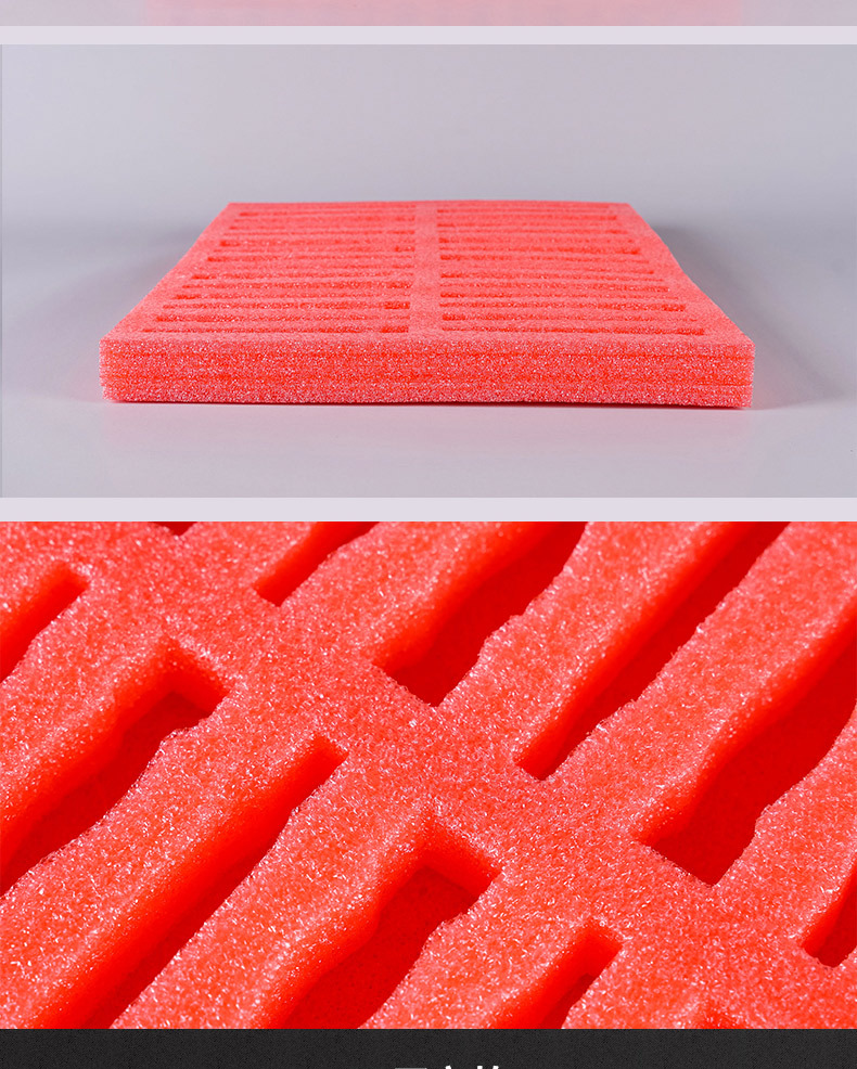 定制红色防静电epe珍珠棉 珍珠棉泡沫异型材防震防摔内衬物流包装