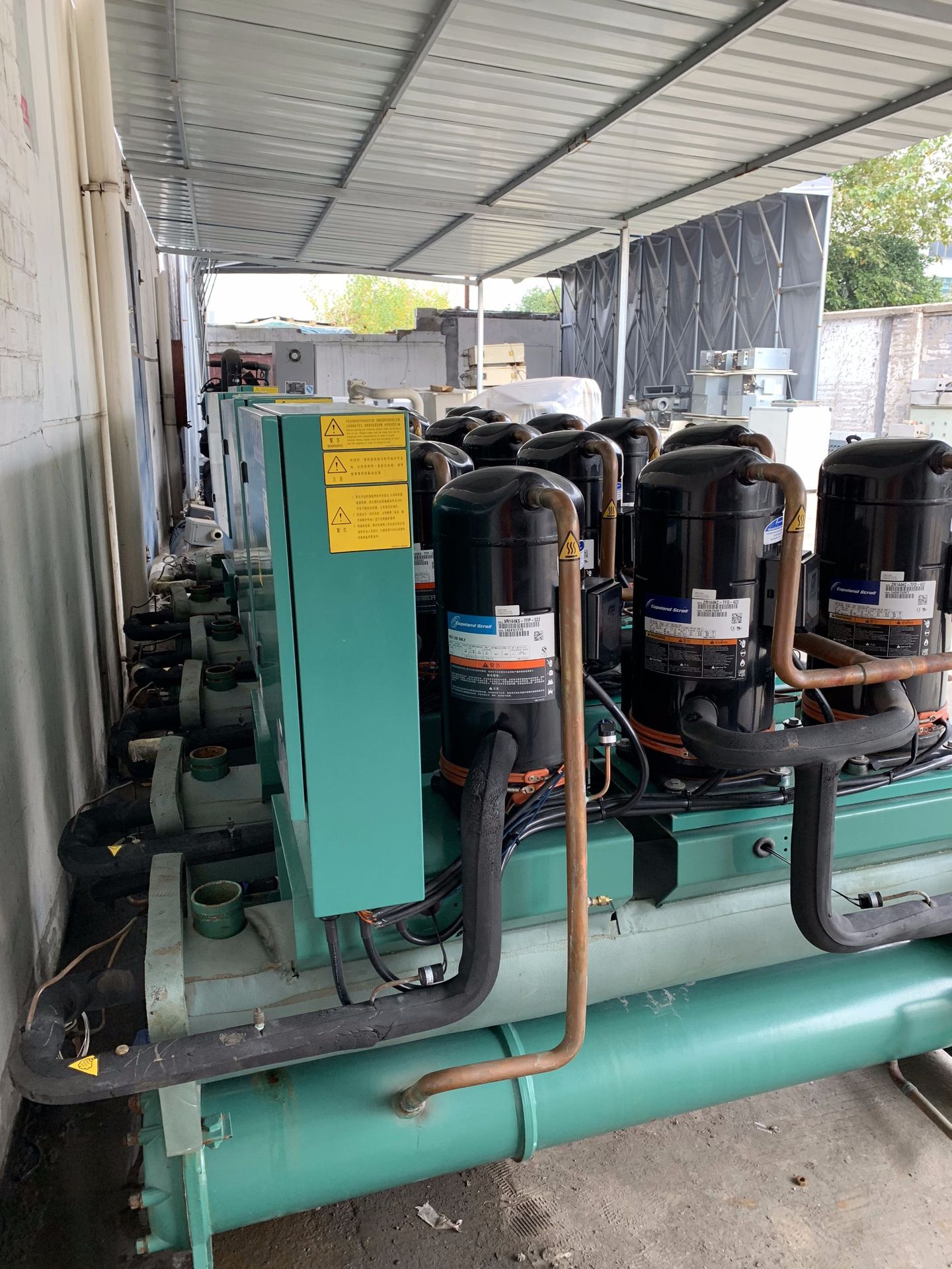 约克风冷模块(小水机)13匹制冷量32kw制热量33kw二手中央空调好