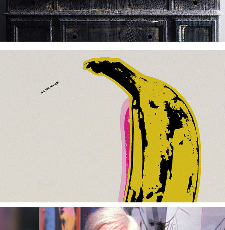 安迪.沃霍尔《banana》波普艺术装饰画工作室大幅壁画大香蕉挂画