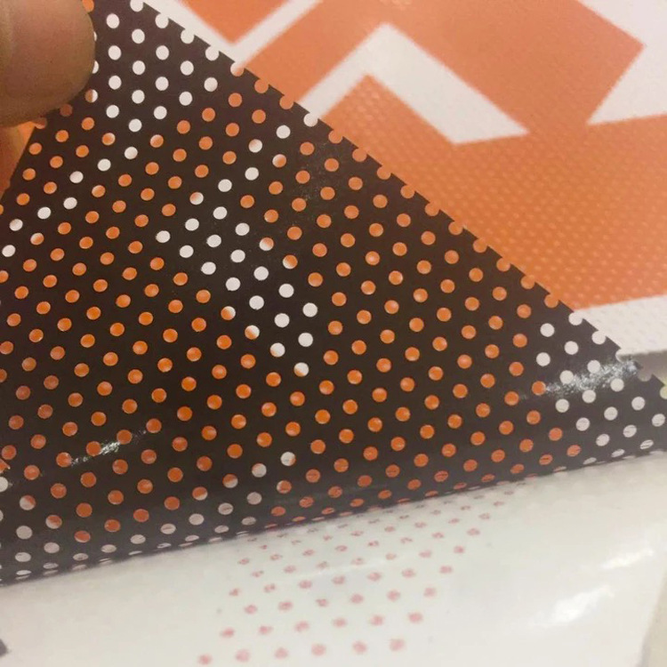 户外单透贴写真 透明玻璃贴广告贴制作 高清写真喷绘源头工厂批发