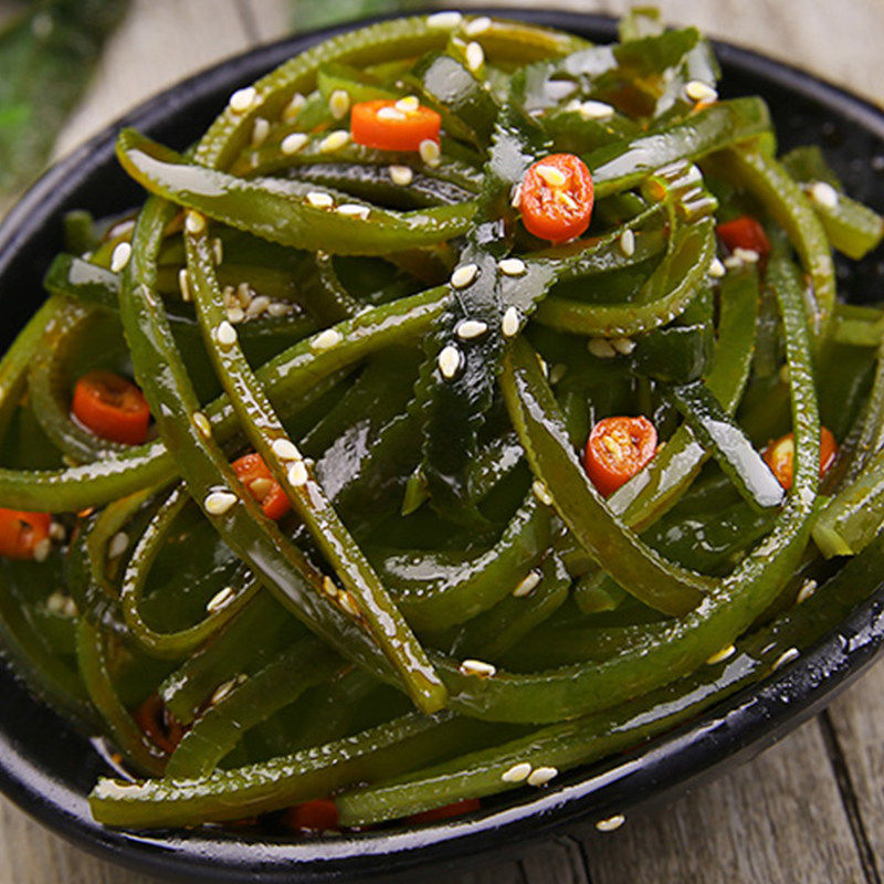 口水娃香卤海带500g香辣即食海带丝休闲零食小包装凉拌下饭菜小吃