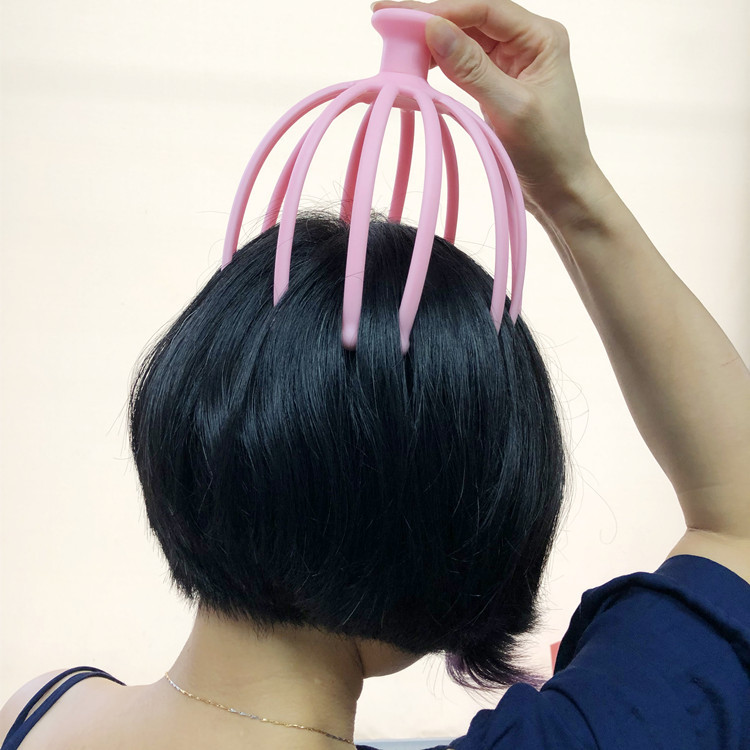 头部按摩器钢珠12爪8爪头皮按摩器头部穴位按摩爪厂家抖音款