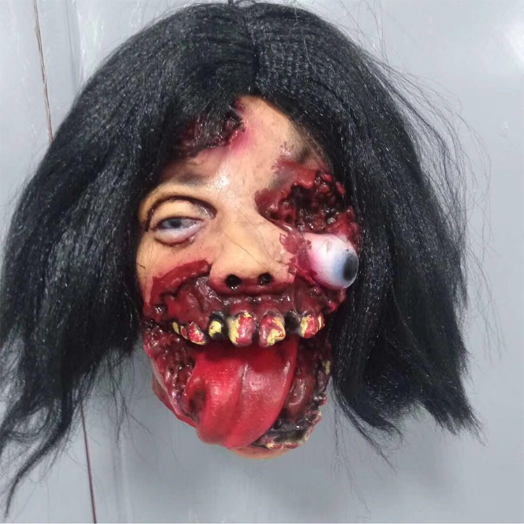 万圣节装饰恐怖乳胶贞子吊鬼酒吧kt鬼屋密室吓人气氛布置道具批发