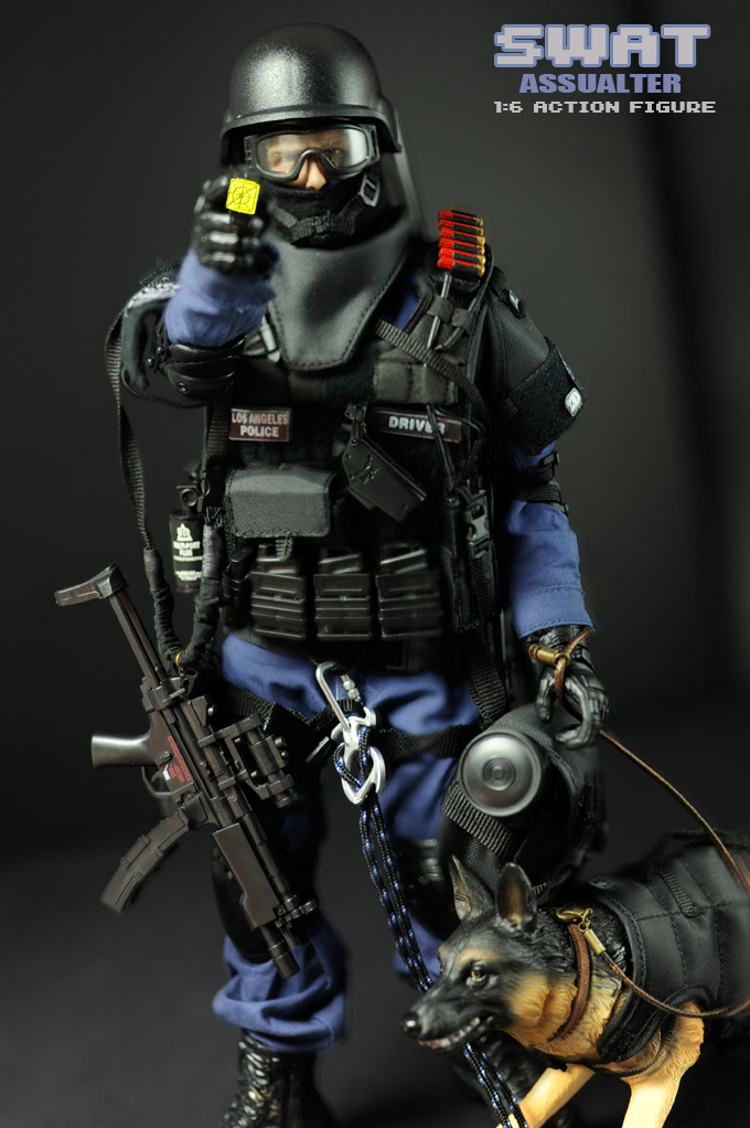 pattiz仿真工艺军事关节人偶 1/6比例te警swat兵人模型玩具