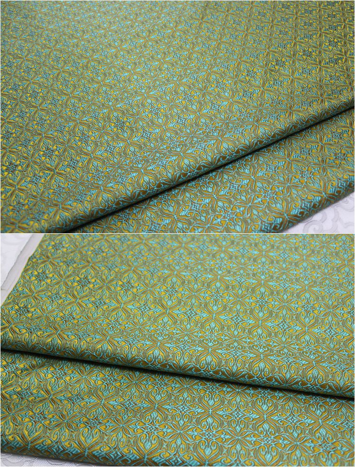 纺三五织锦锻旗袍蒙古袍童装纺丝绸缎布料裱花手工提花中国风面料