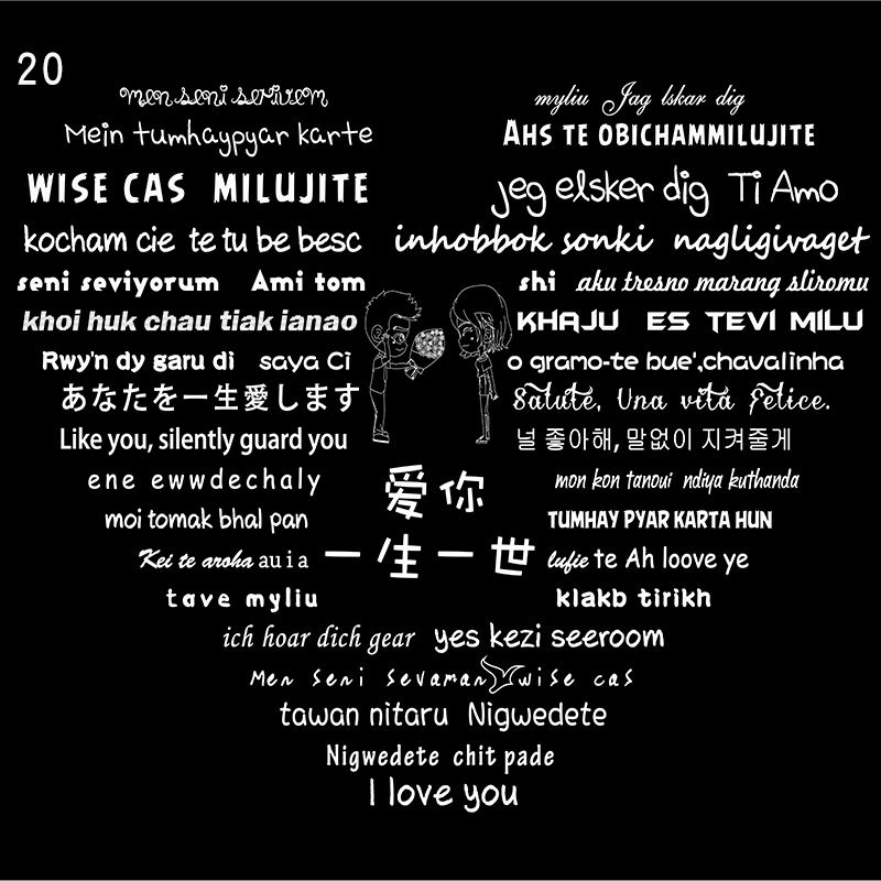 100种语言爱的告白生日情人节祝福戒指投影项链纳米芯片个性定制