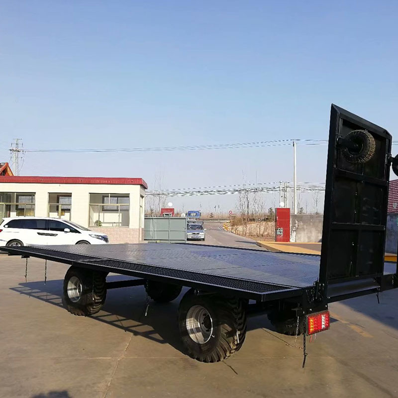10吨低底盘挖掘机拖车 压路机牵引拖车 平板拖车出厂