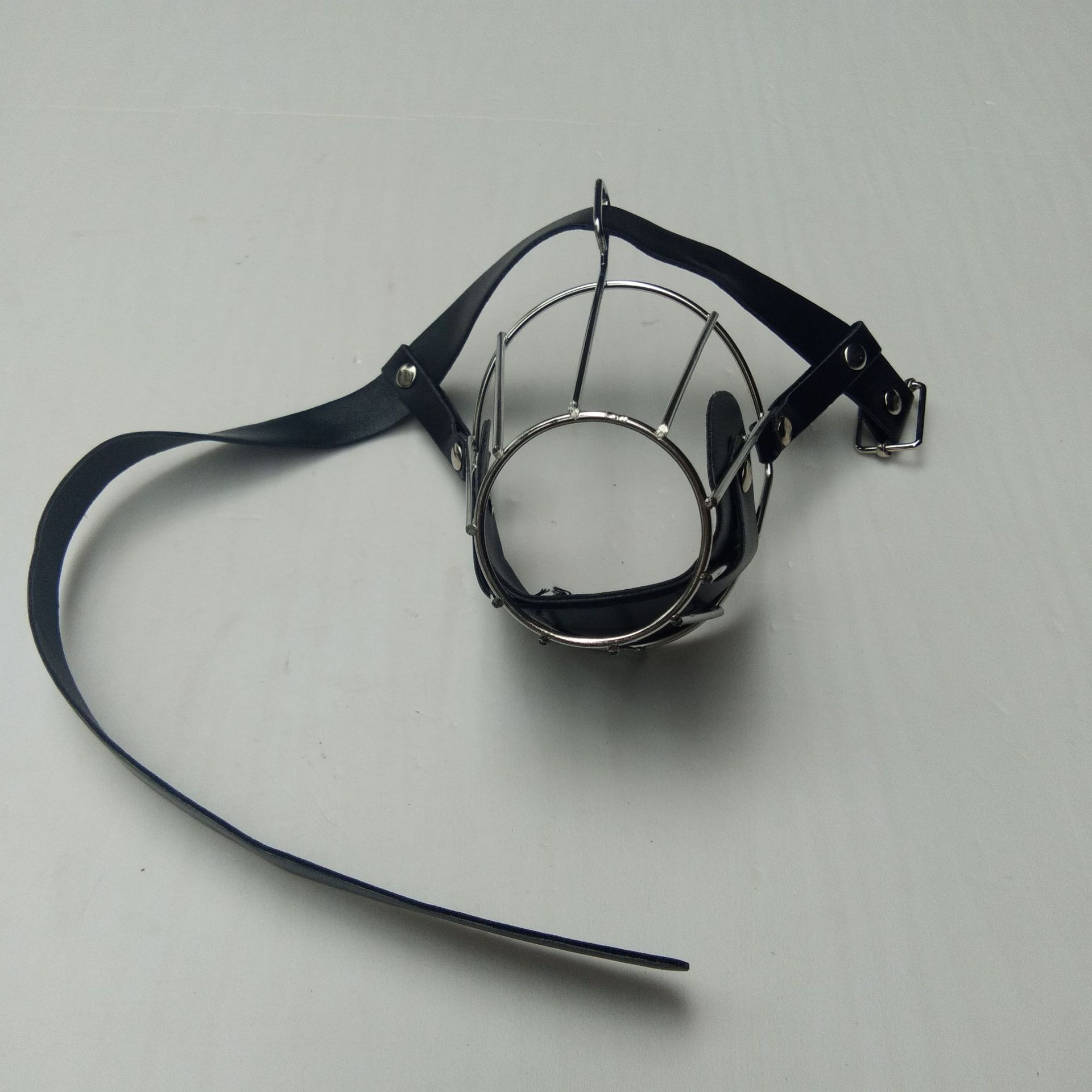 厂家直销不锈钢无磁狗罩 软皮狗嘴罩 防咬人狗嘴笼