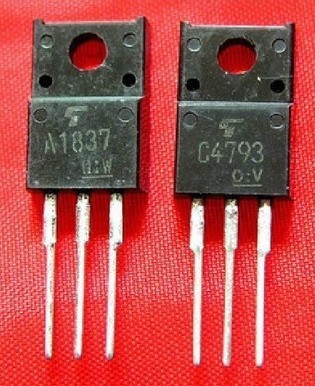 2sa1837 2sc4793三极管功率对管a1837 c4