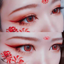 古装汉服额头眉心贴 彼岸花女花钿额贴美人印花宝宝儿童纹身贴纸