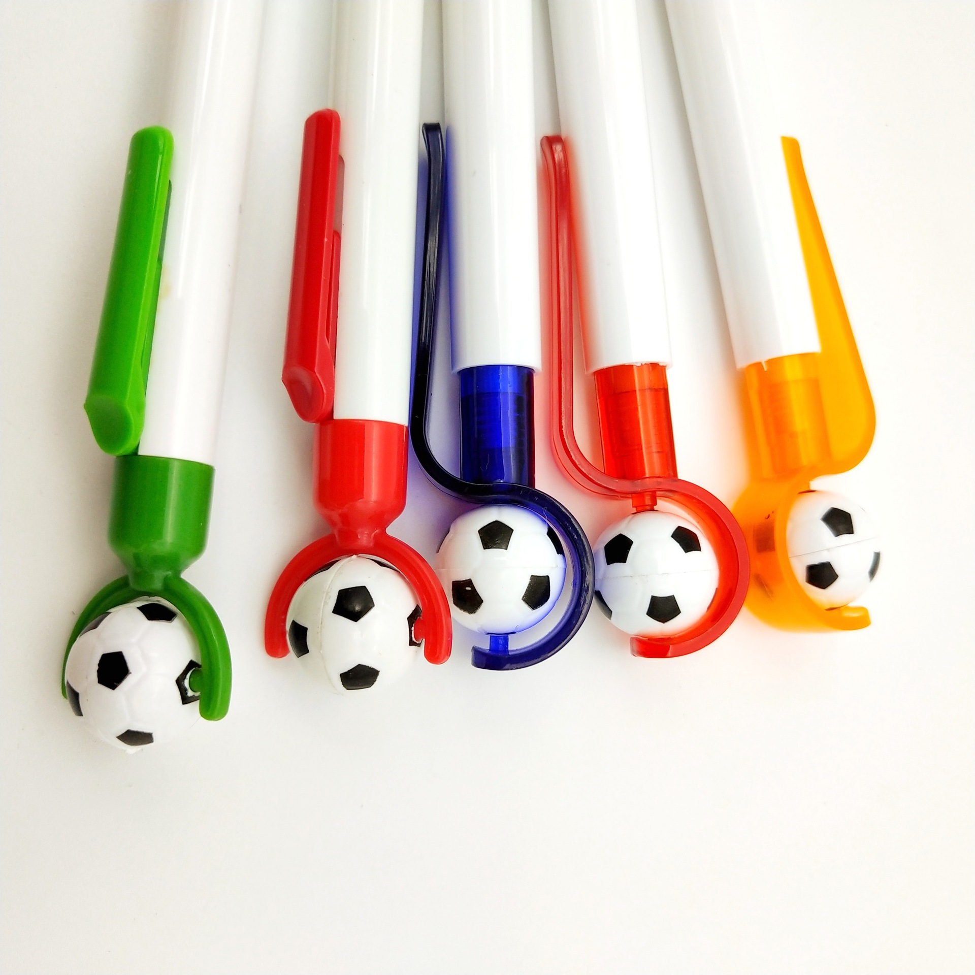畅销带球玩具笔按动塑料笔定制logo