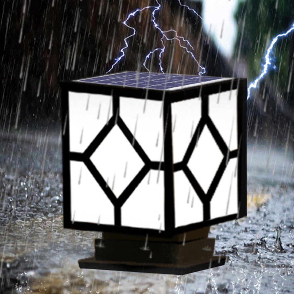 太阳能柱头灯led户外防水庭院别墅墙头围墙大门灯大气家用门柱灯