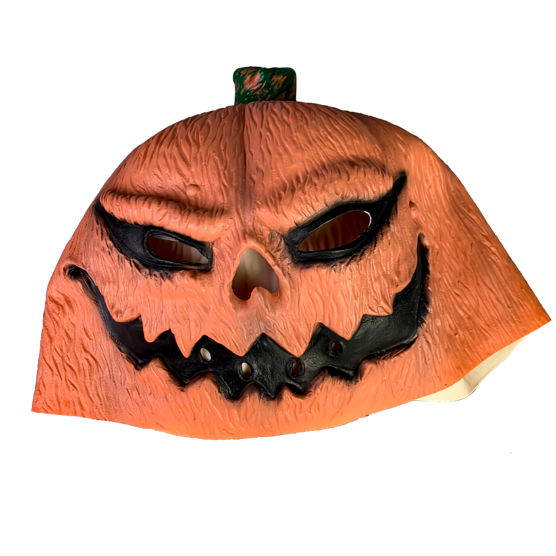 万圣节南瓜头面具 恐怖搞怪假面乳胶舞会装扮演出摆件cos道具