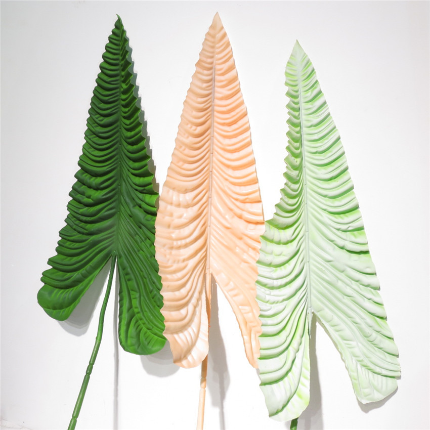 仿真龙骨叶扇形叶子龟背叶散尾叶天堂鸟叶 插花配饰装饰叶子