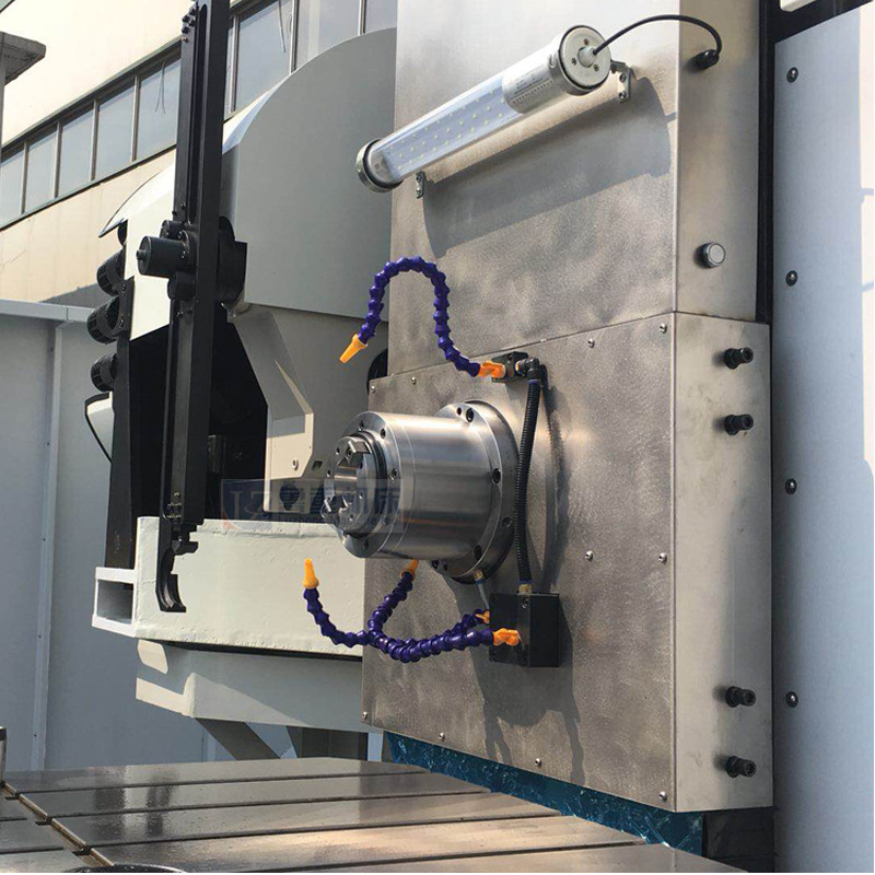 卧式数控铣床台湾加重线轨卧加hmc630五轴电主轴加工中心减速箱