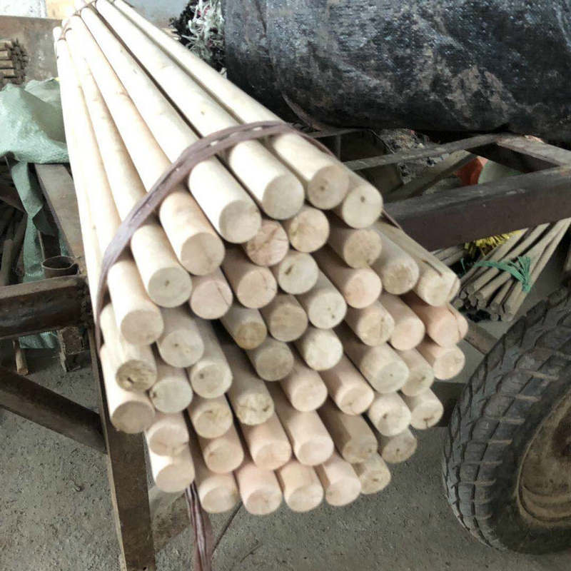 桉木木质拖把棍扫把杆 扫帚柄拖把柄 原木拖把配件