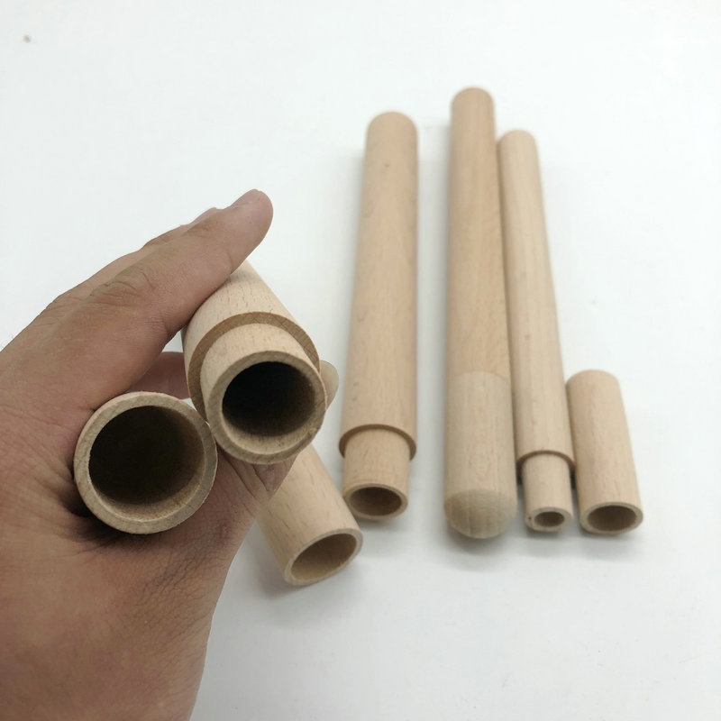 榉木吸管筒 木质吸管筒 订制各种尺寸吸管筒木制置物筒