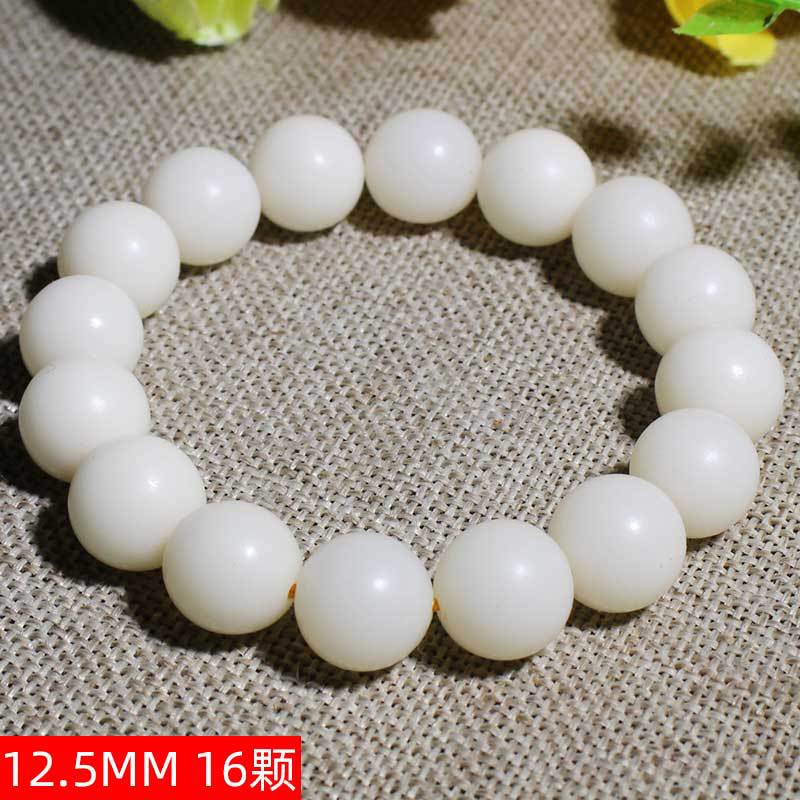 Factory Wholesale Bodhi Bracelet White Jade Bodhi Original Seed Crafts Buddha Beads Rosary Bracelets for Men and Women/Couple Ornament