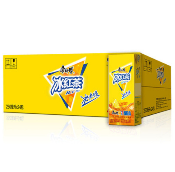 康师傅冰红茶纸盒250ml24盒整箱柠檬茶饮料康师傅冰红茶