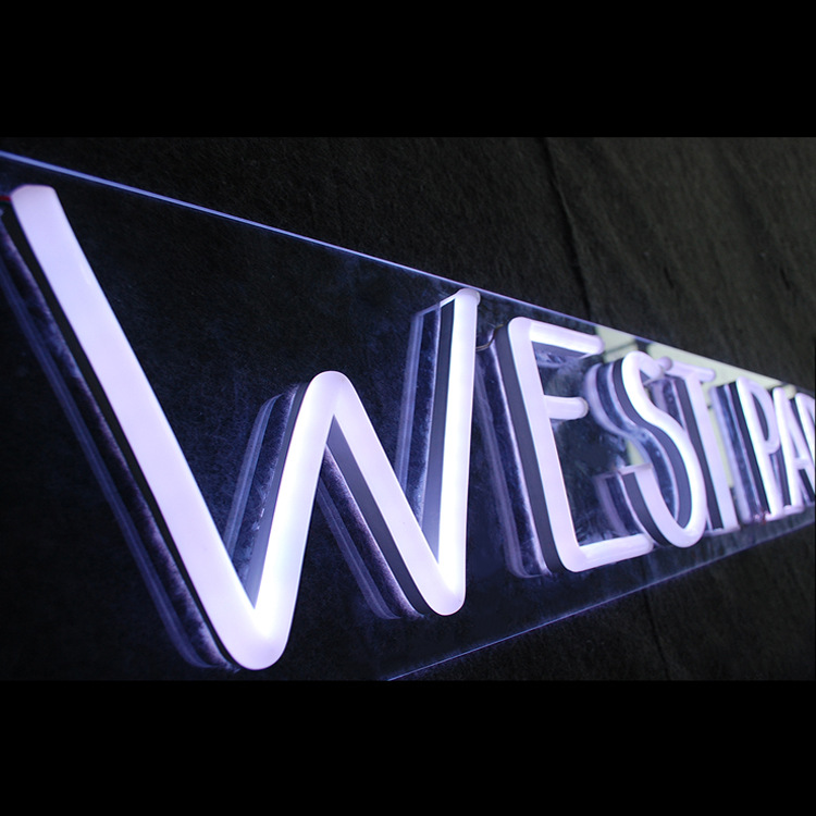 柔性霓虹灯发光字招牌 亚克力发光标识牌 店铺发光图案logo定制