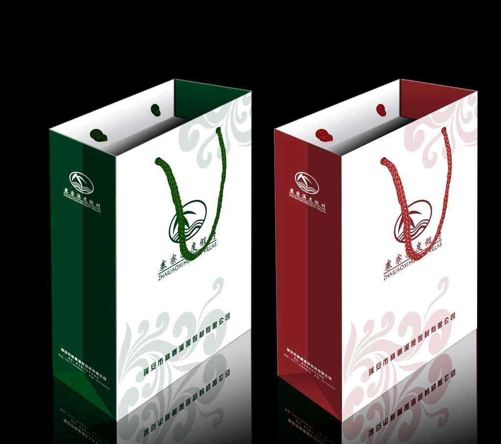 建筑房地产用纸袋 高档手提袋定做厂家 高档白卡纸袋生产牛皮纸袋