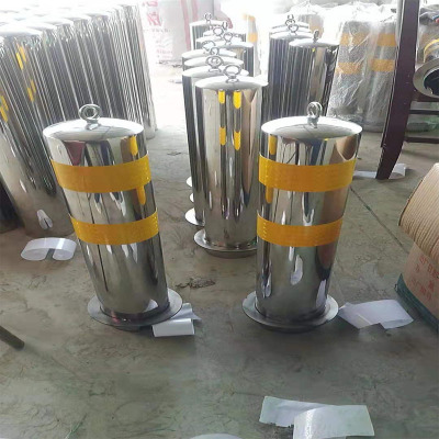 加厚地桩柱钢管警示防撞柱固定隔离桩停车桩挡车路障柱路桩铁立柱