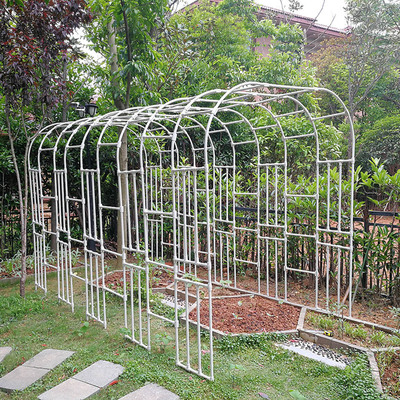 爬藤拱门花架花支架月季铁艺户外拱门架子庭院花园葡萄架爬藤架子