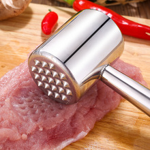 跨境不锈钢肉锤牛排松肉锤 304不锈钢家用厨房嫩肉打肉锤logo印制