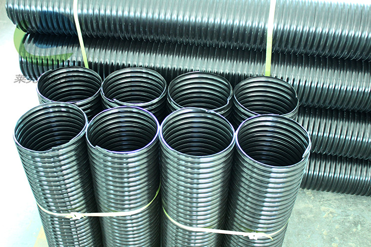 黑色pu钢丝软管 木工除尘风管 pu防静电钢丝软管 耐高低温耐磨