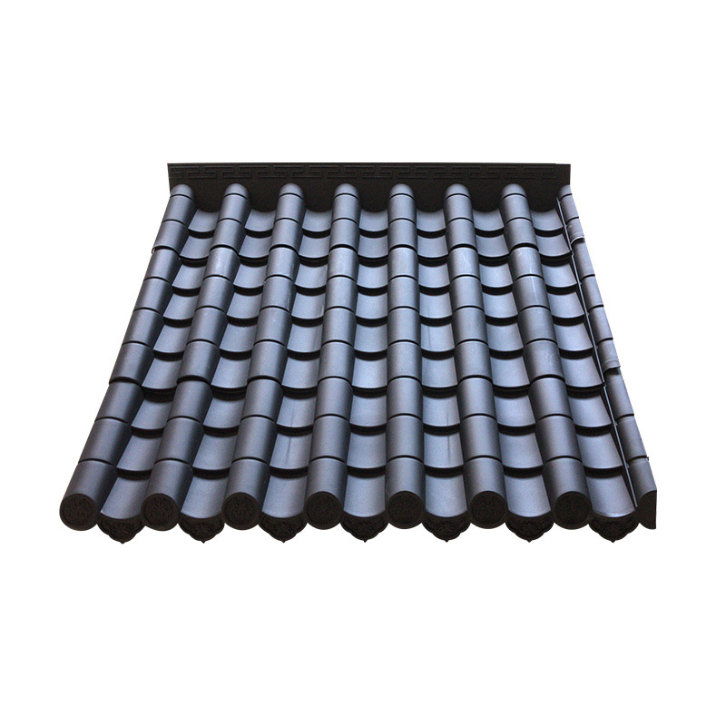 仿古瓦片树脂瓦仿古屋檐门头屋面滴水檐琉璃瓦树脂瓦片屋顶加工