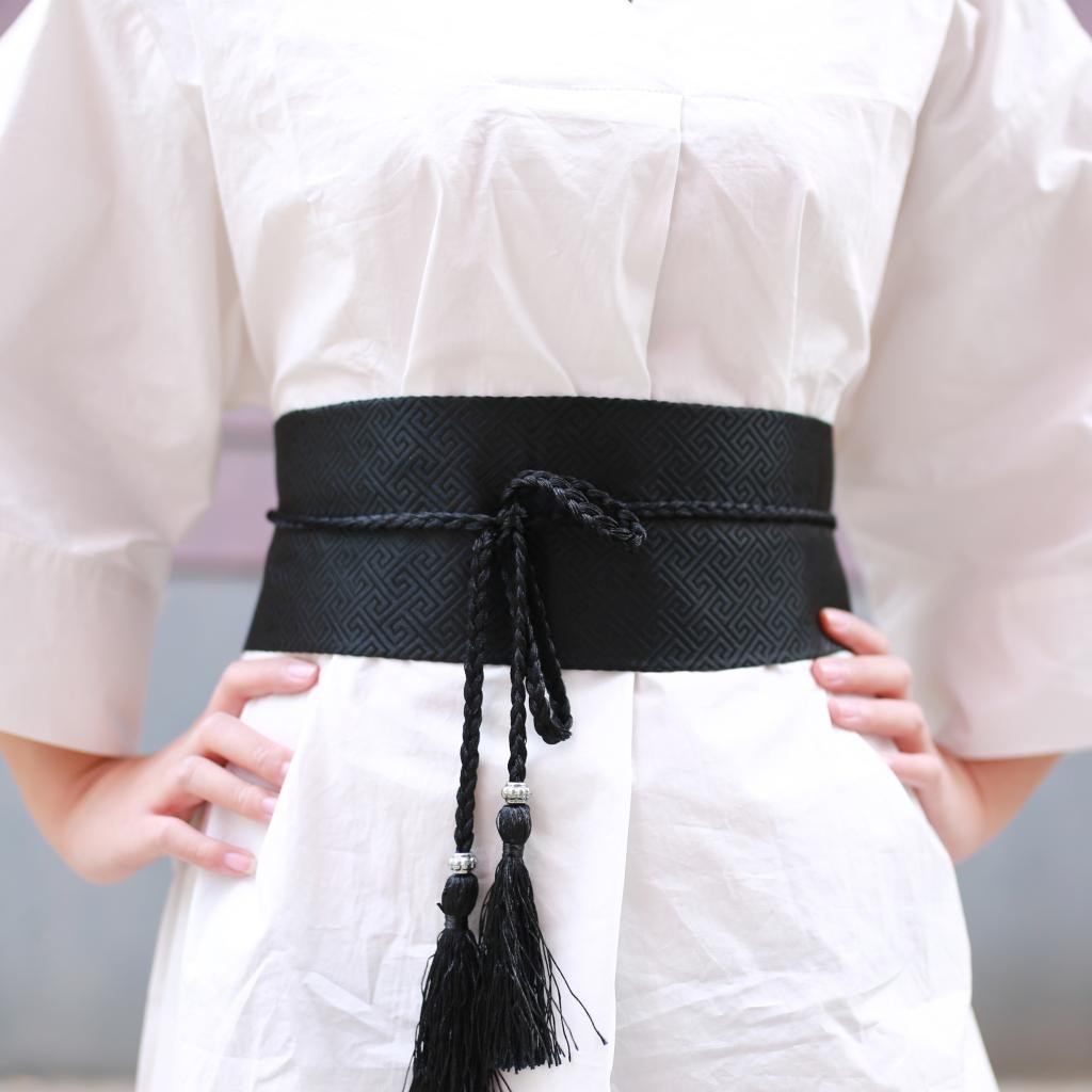 刺绣女女士古风百搭腰封汉服宽腰带汉服腰带 外搭绑带装饰复古